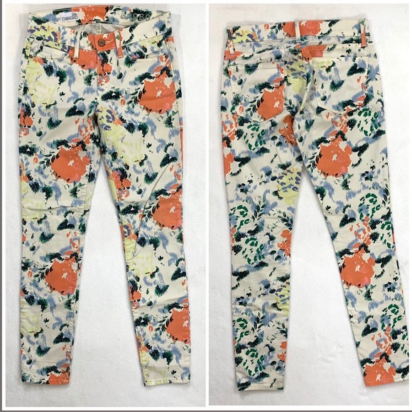 GAP Pants - GAP 1969: floral print skinny jeans